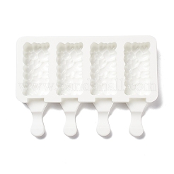 Пищевые силиконовые Молды для мороженого прямоугольной Молды «сделай сам»&nbsp;DIY-D062-03B