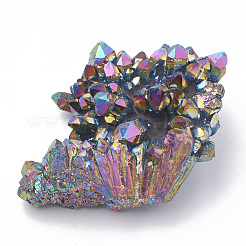 Гальванизированные кристаллы природного кристалла кварца&nbsp;G-S299-114C