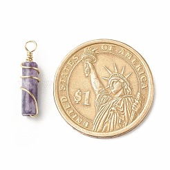 Подвески из натурального лепидолита&nbsp;PALLOY-JF01453-09