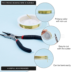 1 набор пластин для пресса с палочками из цинкового сплава и 1 круглогубцами из углеродистой стали TOOL-DC0001-14