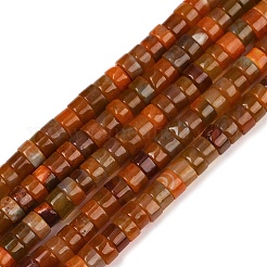 Окрашенные естественный агат бисер пряди&nbsp;G-U030-B01-06