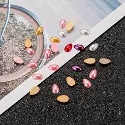 Абс пластмассовые имитационные жемчужные кабошоны SACR-R749-8x5mm-M