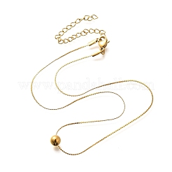 Круглые подвески из нержавеющей стали для женщин NJEW-G160-02G