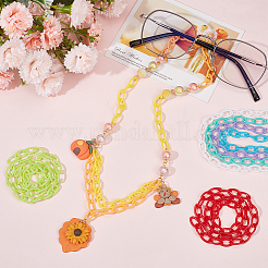 Chaînes de câble en plastique ABS à 40 brin et 10 couleurs&nbsp;CHAC-SC0001-01