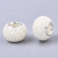 Cmолы Rhinestone Европейский бисером&nbsp;RPDL-T002-04M