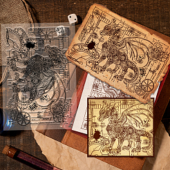 ПВХ пластиковые прозрачные штампы DIY-WH0631-0597