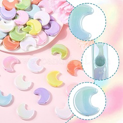 40шт УФ-покрытие непрозрачные акриловые бусины&nbsp;OACR-FS0002-29