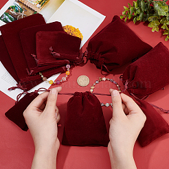 40 pochette rectangulaire en velours de 5 styles&nbsp;TP-NB0001-35D