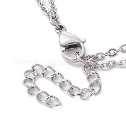 Устойчивый к потускнению 201 нержавеющая сталь макраме мешочек плетеный держатель драгоценных камней изготовление браслета&nbsp;BJEW-JB09620-02