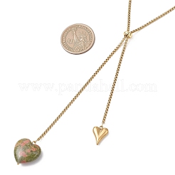 Колье-лариата с цепочкой из нержавеющей стали 304.&nbsp;NJEW-JN05890