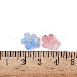 Пластиковые двухцветные бусины KY-G032-03