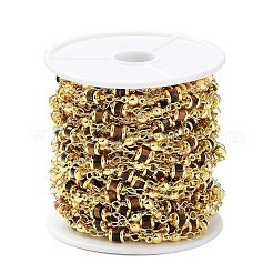 Catene a maglie naturali a colonna in occhio di tigre&nbsp;CHC-K014-07G-02