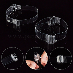 10 пара 2-х видов прозрачных силиконовых шнурков SIL-GF0001-11