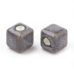 Фарфоровые бусины ручной работы PORC-Q257-8x8-02