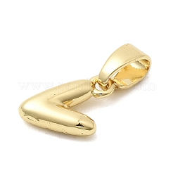 Ciondoli con lettere in ottone&nbsp;KK-G554-22G-V