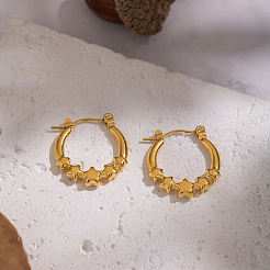 Серьги-кольца в европейском стиле в форме звезды из нержавеющей стали 304.&nbsp;IU1810