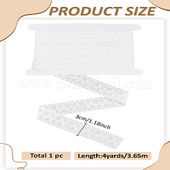 4 ярд кружева с вышивкой из молочного волокна и цветочной отделкой&nbsp;SRIB-LP0001-12B