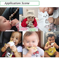 Пищевые экологически чистые силиконовые бусины SIL-E004-01B