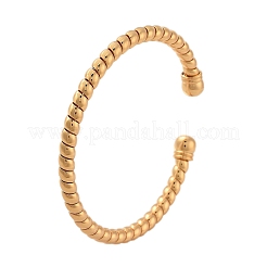 Латунь манжеты браслеты&nbsp;BJEW-F482-03G