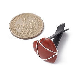 Проволочные зажимы для вентиляционных отверстий автомобиля в форме сердца из натурального драгоценного камня&nbsp;JEWB-BR00139