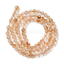 Hilos de cuentas de citrino natural (calentado)&nbsp;G-G155-B03-02A