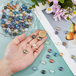 140шт 14 цвета прозрачные стеклянные бусины&nbsp;GLAA-HY0001-55