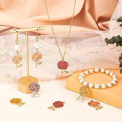 24 шт. подвески из двухцветной прозрачной эпоксидной смолы ENAM-NB0001-59