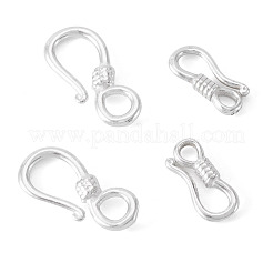 4 шт. 2 стиля застежек-крючков из стерлингового серебра&nbsp;STER-TA0001-47