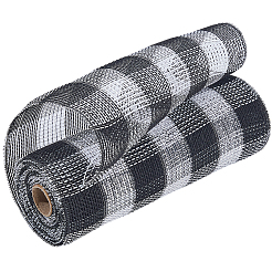 Полиэстеровая декоративная сетчатая лента для елок&nbsp;SIL-WH20025-050B