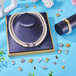 20 шт. 4 стильные латунные филигранные застежки для коробок KK-PJ0001-15