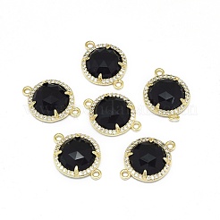 Соединители звеньев синтетического черного камня&nbsp;G-E526-34C