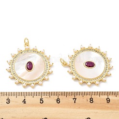 Латунные микро проложить кубического циркония подвески KK-Z098-23G