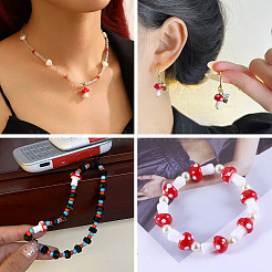 1 нить бусины лэмпворк ручной работы&nbsp;LAMP-TA0001-84A