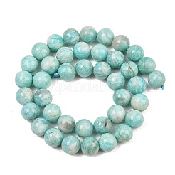 Fili di perline amazonite naturale&nbsp;G-F461-12-10mm-01