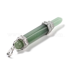 Тема чакры натуральный зеленый авантюрин большие подвески&nbsp;G-I322-06P-04