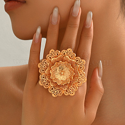 Латунные регулируемые манжеты открытые кольца для женщин AQ4831