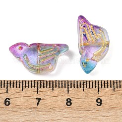 Гальванопокрытие и стеклянные бусины с золотым металлическим плетением EGLA-T029-03A