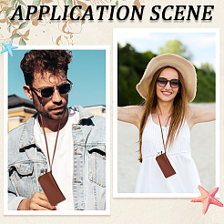 Прямоугольный футляр для очков из искусственной кожи&nbsp;AJEW-WH20130-58A