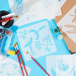 2 ensemble de 2 modèles de pochoirs de peinture à dessin creux en plastique pour animaux de compagnie&nbsp;DIY-GF0007-27