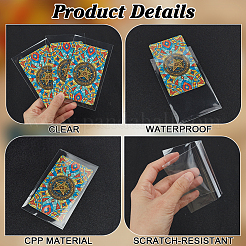 600 porte-cartes de visite en plastique transparent&nbsp;DIY-GO0003-33