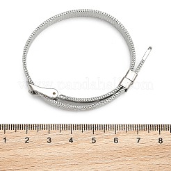 Устойчивый к потускнению модный унисекс 304 нержавеющая сталь ремешок для часов браслеты BJEW-F065B-01