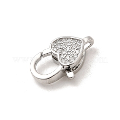 Латунный микро pave прозрачный кубический цирконий лобстер KK-A266-24F-P