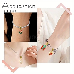 14шт рождественская тема подвески из сплава с эмалью PALLOY-YW00033