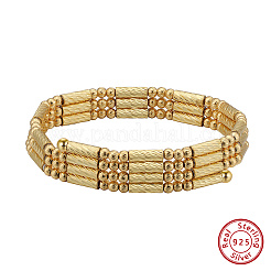 Регулируемые 925 серебряные круглые магнитные бусины ожерелья для женщин NJEW-A048-03G