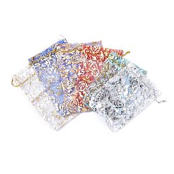 Сумки из органзы с принтом и шнурком&nbsp;OP-XCP0001-04