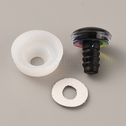 Пластиковые глаза куклы&nbsp;DIY-WH0399-03C