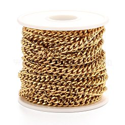 Цепи кубинские звенья из нержавеющей стали 304 с вакуумным покрытием pvd CHS-K016-03C-G