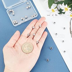 30 шт. европейские бусины из нержавеющей стали 304 STAS-UN0030-71