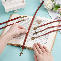 6шт закладки из воловьей кожи AJEW-HY00014