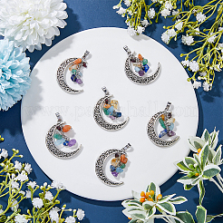 20 шт. подвески из натурального смешанного камня FIND-FH0005-55